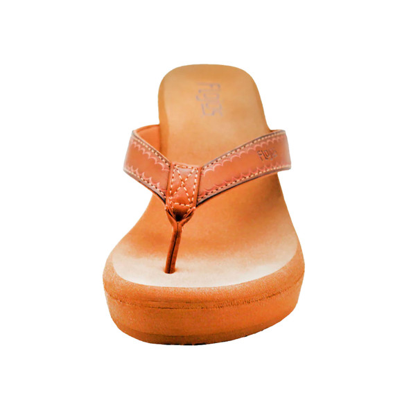 product variation FLOJOS Womens Olivia Vintage 2 1/2in Wedge Tan Sandal (343-TAN-TAN) image