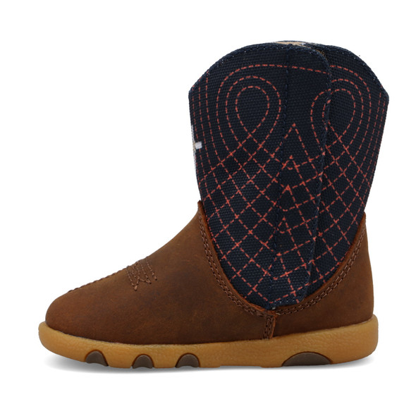 product variation TWISTED X Infant's Mocha/Navy Driving Moc Boots (ICA0049) image