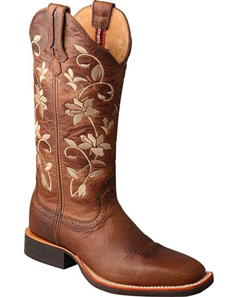 product variation Open Box (Damaged package): TWISTED X Women's Ruff Stock Boot, Color: Oiled Bomber/Oiled Bomber, Size: 9.5, Width: B (WRS0025-9.5-B0 image