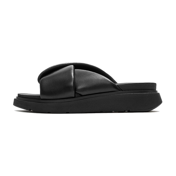 product variation FITFLOP Gen-FF Folded-Leather All Black Slides (A2Z-090) image