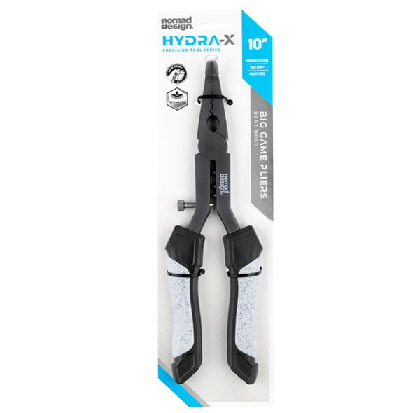 product variation NOMAD DESIGN Hydra-X 10in Big Game Bent Nose Pliers Stainless Tool (HDRX-10-BGBP) image