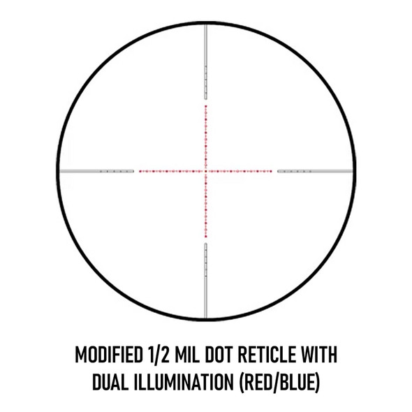 product variation KONUS Diablo 6-24x50mm 1/2 Mil Dot Illuminated Reticle Riflescope (7173) image