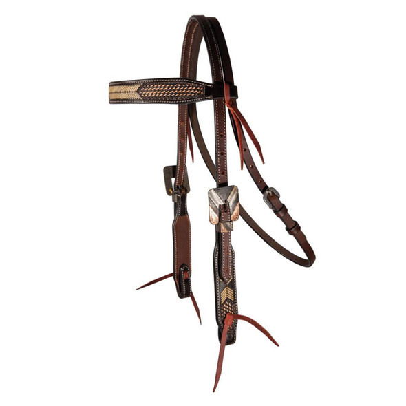 product variation PROFESSIONAL'S CHOICE Chocolate Arrowhead Browband Headstall (3P4037) image