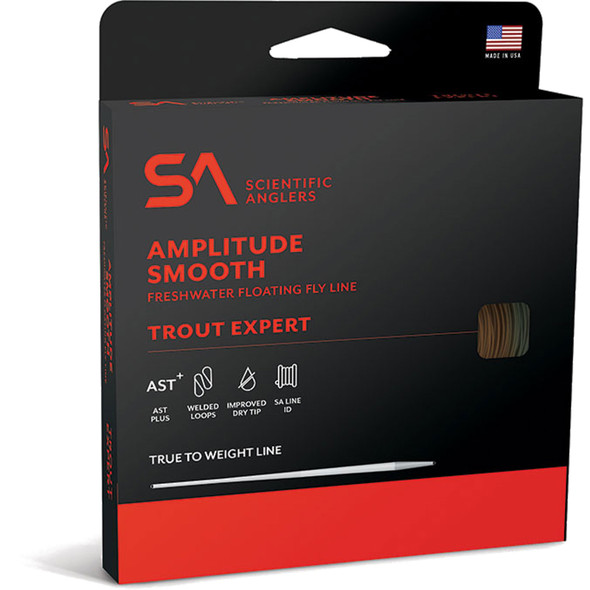 product variation SCIENTIFIC ANGLERS Amplitude Smooth Trout Expert Leather/Sage Green/Buckskin Fly Line image