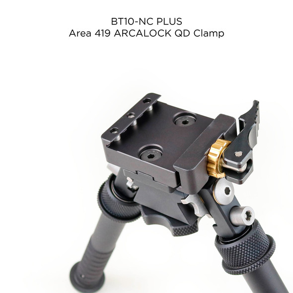 product variation ACCUSHOT BT10-NC Atlas Bipod w/ Area 419 ARCALOCK QD Clamp (BT10-NC-PLUS-419ArcQD) image
