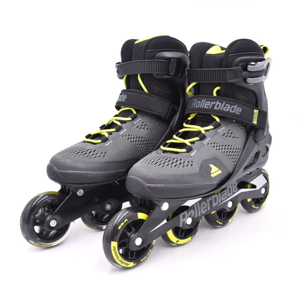 product variation Open Box (Great condition, limited use): Rollerblade MACROBLADE 80 Color: BLACK/LIME, Size: 250 (071006001A1-250) image