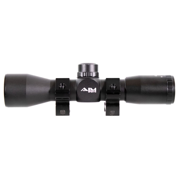 product variation AIM SPORTS Tactical 4x32mm Compact Mil-Dot Reticle Riflescope With Rings (JTM432B) image