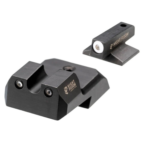 product variation NIGHT FISION .180in Blade White Front Ring/U Notch Black Rear Rings Night Sight Set for 1911 (1911-325-007-WGZG) image