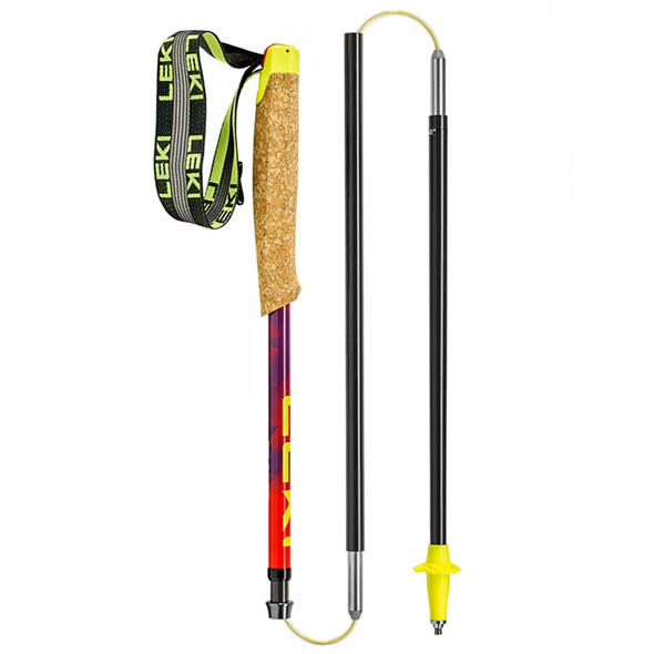 product variation LEKI Neotrail Pro FX.One Superlite Bright Red/Violet/Neon Yellow Trail Running Poles (65625891) image