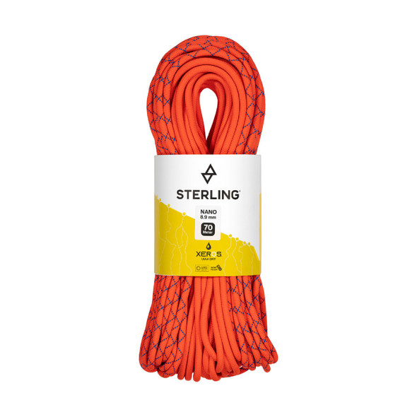 product variation Sterling Nano 8.9mm 70m XEROS bicolor dynamic climbing rope in BiColor Orange image