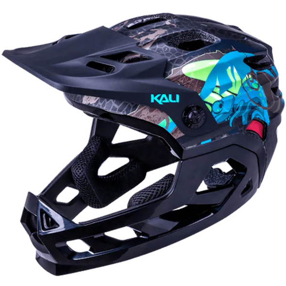 product variation KALI PROTECTIVES Child's Maya Full Face One Size Lizard Black Helmet (0221921112) image