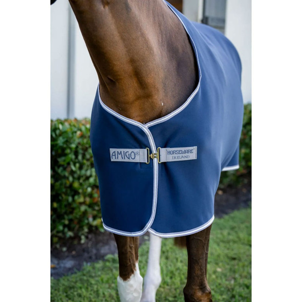 product variation HORSEWARE IRELAND Amigo Navy/Titanium Grey/Silver Jersey Pony Cooler (AMRJ44-BJI0) image