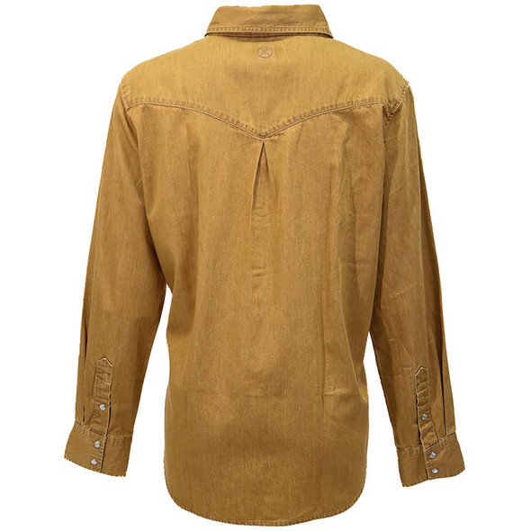 product variation HOOEY Women's Del Denim Tan Chambray Long Sleeve Shirt (HT1878TN) image
