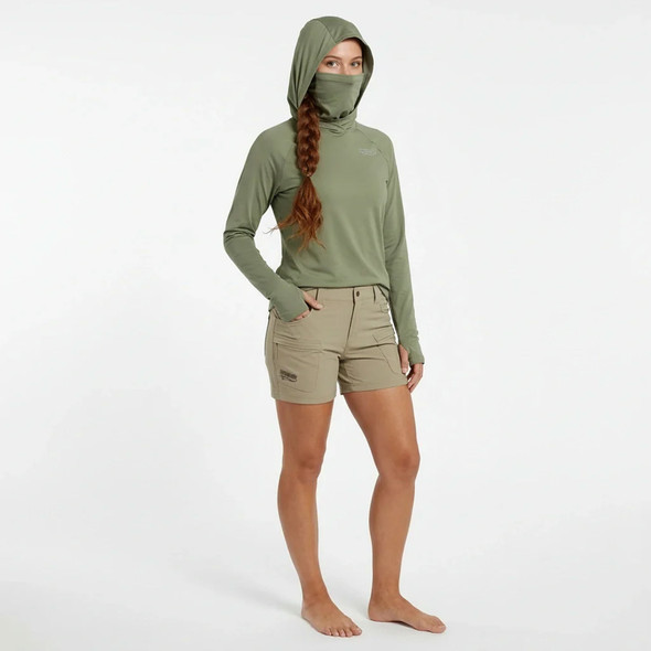product variation DOING SOMETHING GREAT Women's Nora 2.0 Eucalyptus Hooded Shirt (54785-par) image