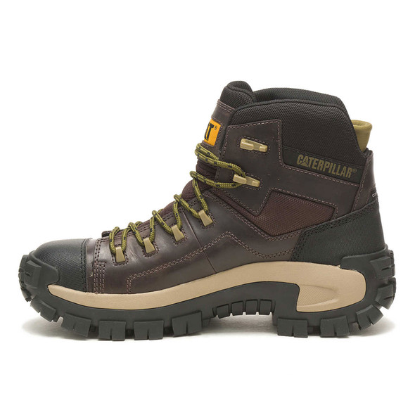 product variation CAT Men's Invader Hiker Waterproof Slip-Resistant Composite Toe Coffee Bean Work Boots (P91541) image