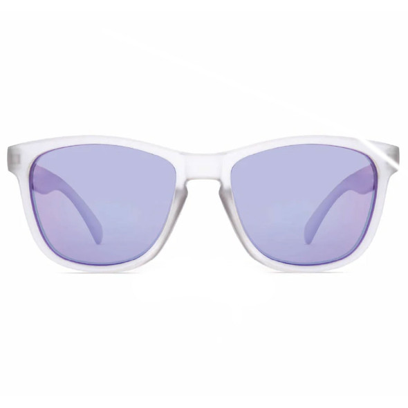 product variation OPTIC NERVE Unisex Fairplay Crystal Gray Frame with Smoke Lens/Purple Mirror Sunglasses (22695) image