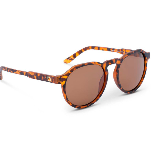 product variation OPTIC NERVE Unisex RiNO Matte Crystal Tortoise with Polarized Brown Lens Lifestyle Sunglasses (22773) image