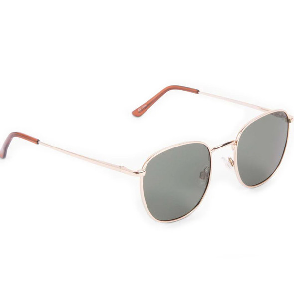 product variation OPTIC NERVE Unisex Townsend Shiny Gold Frame with Smoke Lens Sunglasses (22713) image