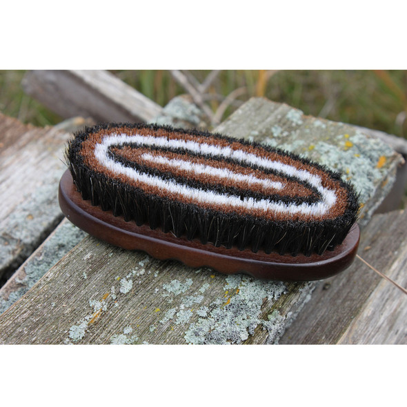 product variation PROFESSIONAL'S CHOICE Tail Tamer Wood Series Small Oval Horsehair Brush (W225) image