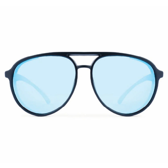 product variation OPTIC NERVE Unisex Neddy Matte Tortoise/Matte Black Lifestyle Sunglasses with Polarized Smoke Lens Blue Mirror (22833) image
