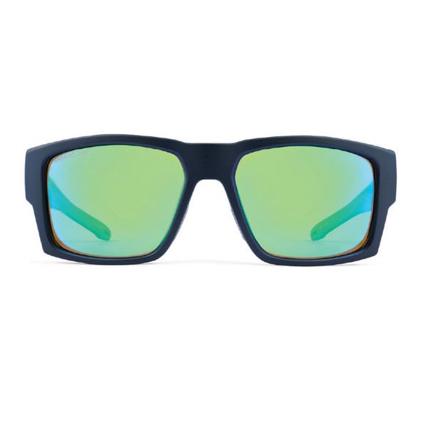 product variation OPTIC NERVE Caddo Matte Black Sunglasses with Hydroglare Polarized Brown Lens Green Mirror (22872) image