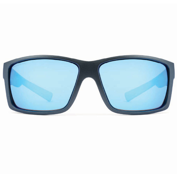 product variation OPTIC NERVE Unisex Staunton Matte Aluminum Gray Frame with HYDROGLARE Polarized Smoke Lens Ice Blue Mirror Sunglasses (22876) image