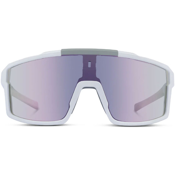 product variation OPTIC NERVE FixieRUSH Shiny White with Brown Lens Purple Mirror Sunglasses (22814) image