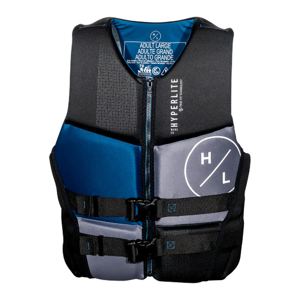 product variation HYPERLITE Men's Prime Blue/Black HRM Life Vest (2560023) image