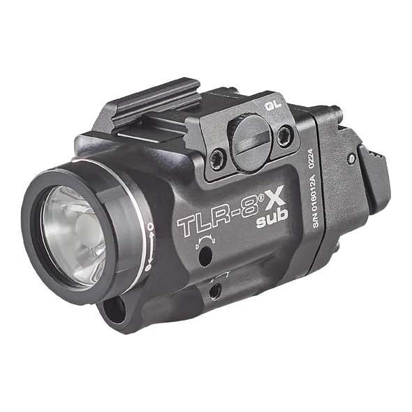 product variation STREAMLIGHT TLR-8 X Sub 500 Lumens White LED Tactical Weapon Light with Red Laser fits Glock 43X/48 MOS (69411) image