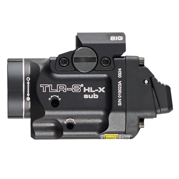 product variation STREAMLIGHT TLR-8 HL-X Sub USB Black Weapon Light with Red Laser for Sig Sauer P365/XL (69467) image