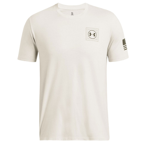 product variation UNDER ARMOUR Men's Freedom Snake Summit White/Marine OD Green T-Shirt (1386732-110) image