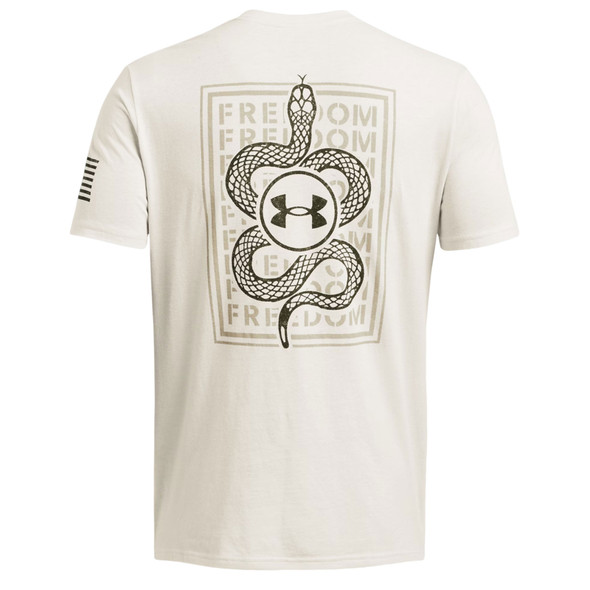 product variation UNDER ARMOUR Men's Freedom Snake Summit White/Marine OD Green T-Shirt (1386732-110) image