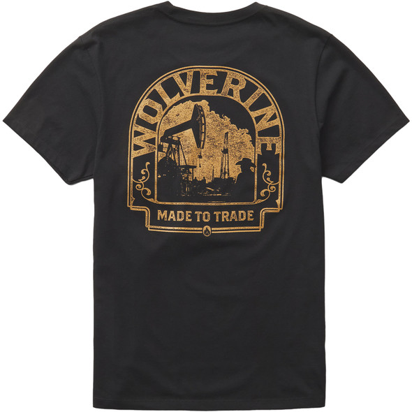product variation WOLVERINE Men's Tombstone Rig Black Short Sleeve Graphic Tee (W1220188-1003) image