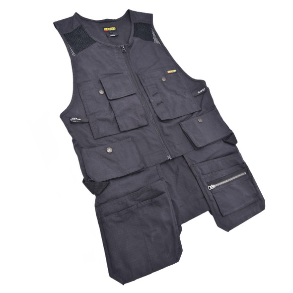 product variation Open Box (Great condition, limited use): BLAKLADER US Utility vest with mesh, Color: Black, Size: S (311513309900S) image