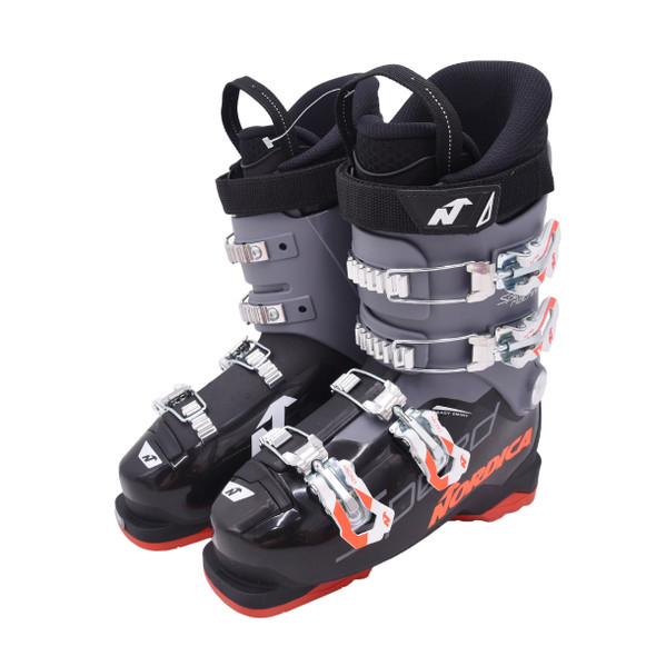 product variation Open Box (Great condition, limited use): NORDICA Kids Speedmachine J 4 Boots, Color: Black/Anthracite/Red, Size: 23.5 (050734007T1-23.5) image