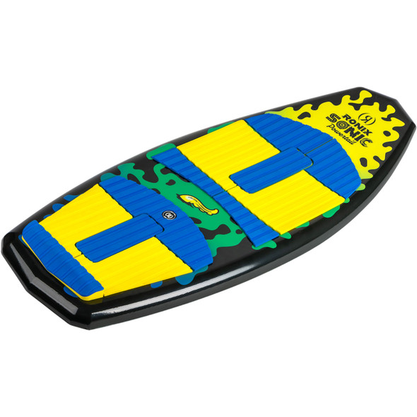 product variation RONIX Kid's Powertail Sonic 3'9" Yellow/Green Squidhawk Wakesurf Board (252401) image