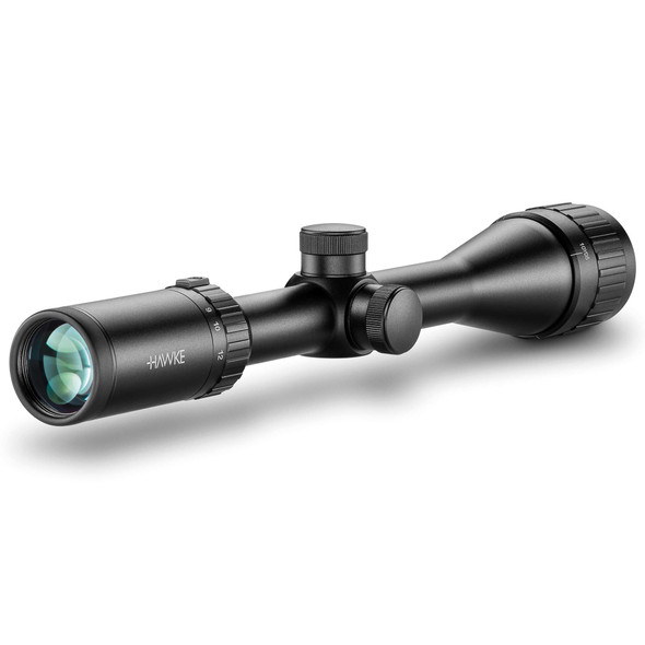 product variation HAWKE Vantage 4-12x40 AO Mil-Dot Reticle Riflescope w/ Match Mount 1in Medium Weaver Scope Rings and GRITR Microfibre (14141+22113+GRIT-MF) image