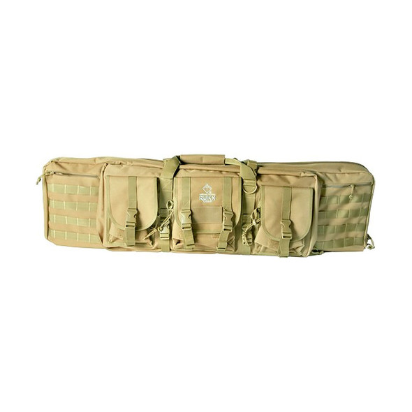 product variation AMERICAN TACTICAL IMPORTS RUKX Gear 36in Tan Tactical Double Rifle Case (ATICT36DGT) image