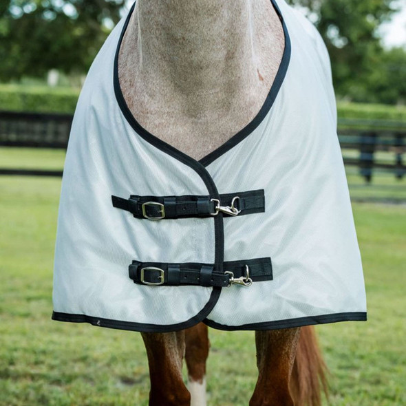 product variation HORSEWARE IRELAND Amigo Bug Rug Quarter Horse (No Hood) Silver/Black Fly Sheet (AFRNWQ-IK00) image