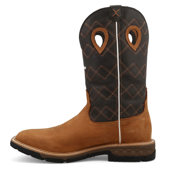 product variation TWISTED X Men's 12in Western Clay/Pewter Work Boots (MXBW010) image