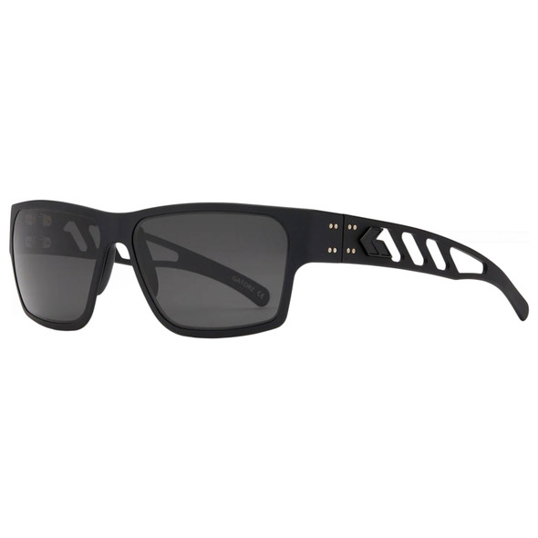 product variation GATORZ EYEWEAR Delta M4 Black with Black Logo Frame and Smoke Polarized Lens Sunglasses (GZ-05-011) image