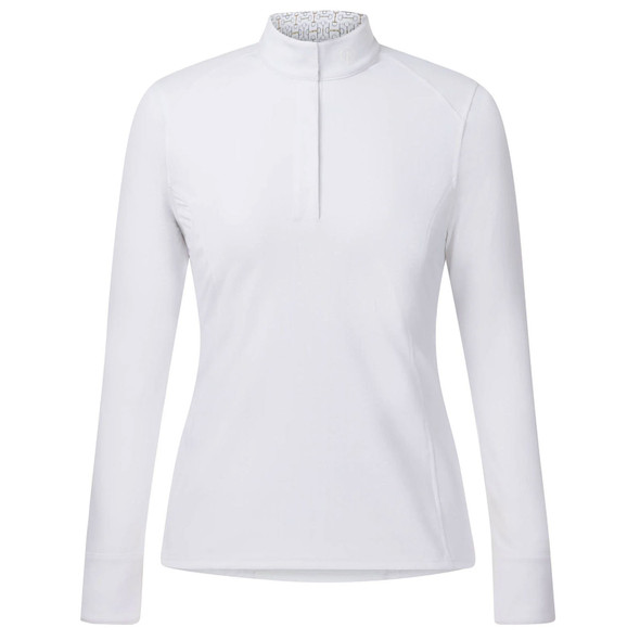 product variation KERRITS Women's Affinity Pro White/Mixed Bits Long Sleeve Show Shirt (41023WHT/MXDBIT) image