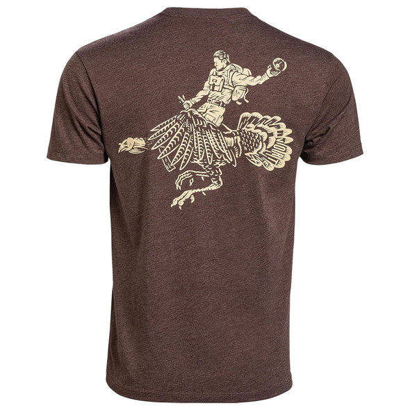 product variation VORTEX Men's Spur Wrangler Brown Heather SS T-Shirt (126-04-BRH) image