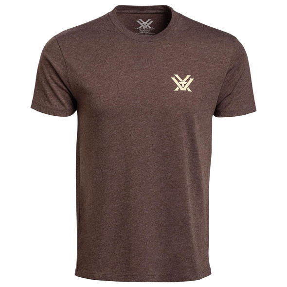 product variation VORTEX Men's Spur Wrangler Brown Heather SS T-Shirt (126-04-BRH) image