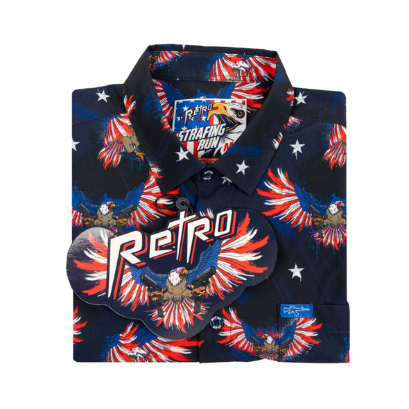 product variation RETRO RIFLE Men's Strafing Run Button Down Shirt (67895551) image