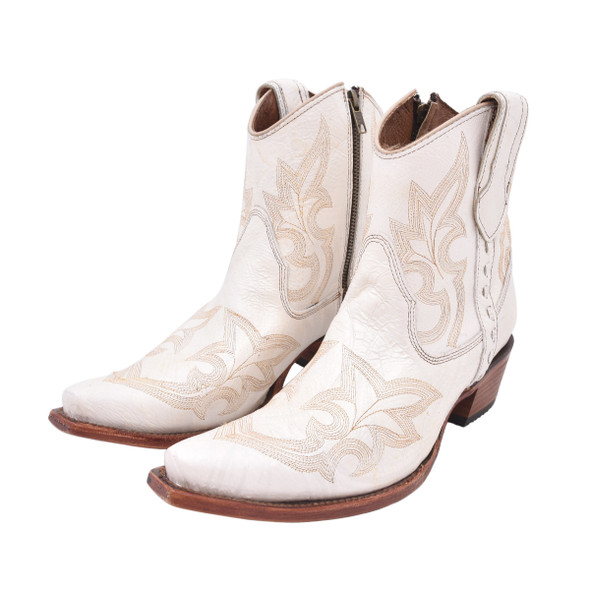 product variation Open Box (Great condition, limited use): CORRAL Ld Pearl Embroidery & Zipper Ankle Boot, Size: 9.5, Width: M (L5916-M-9.5) image