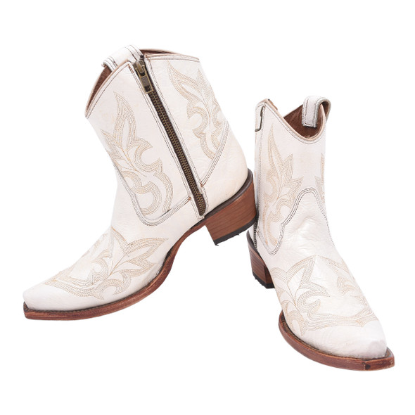 product variation Open Box (Great condition, limited use): CORRAL Ld Pearl Embroidery & Zipper Ankle Boot, Size: 9.5, Width: M (L5916-M-9.5) image