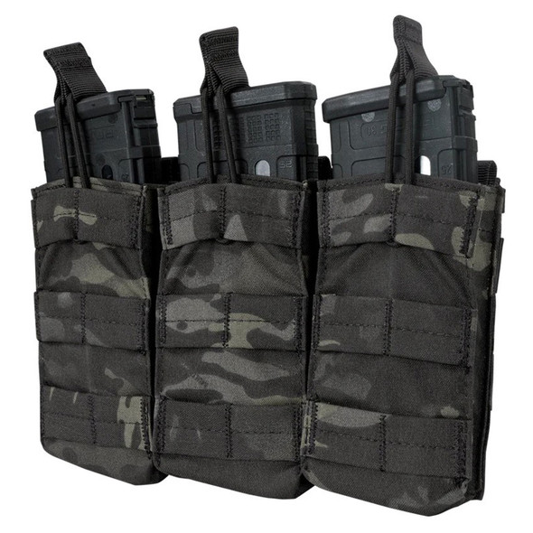 product variation CONDOR OUTDOOR Triple M4/M16 Open-Top Multicam Black Mag Pouch (MA27-021) image