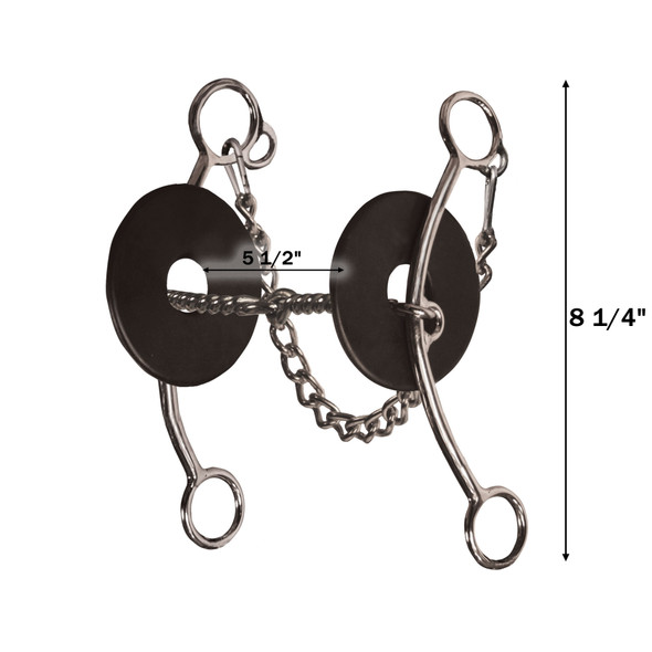 product variation PROFESSIONAL'S CHOICE Brittany Pozzi Lifter Series Long Shank Twisted Wire Snaffle Bit (BPB-123) image