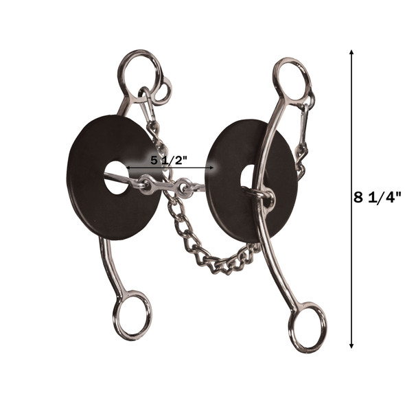 product variation PROFESSIONAL'S CHOICE Brittany Pozzi Lifter Series Long Shank Three Piece Smooth Snaffle Bit (BPB-125) image